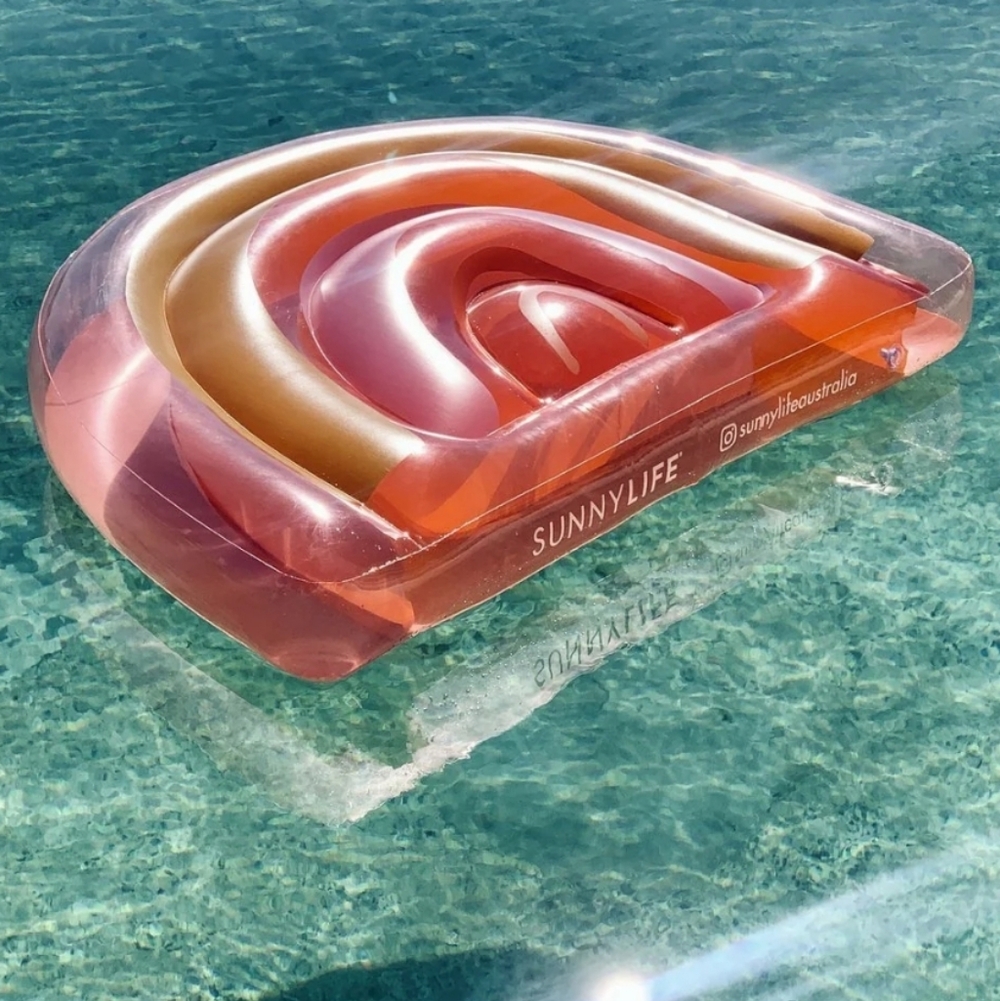 SunnyLife Float Away Lie On Rainbow - Peachy Pink